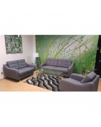 Love Seat Tommy Terna Gris Oxford