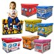 Pixnor Estilo Bus Niños De Los Niños Plegables De La Caja De Almacenaje Del Asiento Pop Up Toy Chest (color Al Azar) - Envío Gra