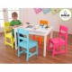 Set mesa y 4 sillas infantil colores brillantes KidKraft - Envío Gratuito