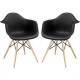 Set 2 Sillón Keiä Eames Negros - Envío Gratuito