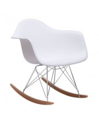 Silla marca Zuo modelo Rocket - blanco / 110020 - Envío Gratuito