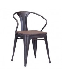 Silla marca Zuo modelo Helix - madera rustica , 108148 - Envío Gratuito