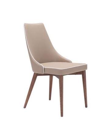 Silla marca Zuo modelo Moor - Beige  100277 - Envío Gratuito