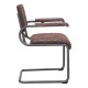 Silla marca Zuo modelo Father con brazos - cafe vintage  100404 - Envío Gratuito