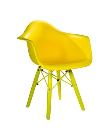 Silla De Comedor Para Niños Alterhouse Réplica Eames Match Kids-Amarillo - Envío Gratuito