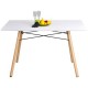 Mesa Réplica Eames Rectangular Color Blanca - Muebilia - Envío Gratuito