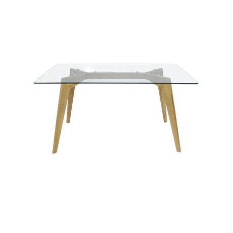 Mesa De Comedor Rectangular Hiro Mod.9511-200 Glass - Envío Gratuito