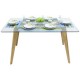 Mesa De Comedor Rectangular Hikaru Mod.9511-160 Glass - Envío Gratuito