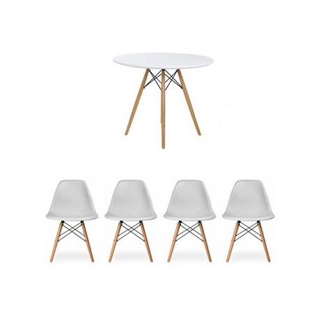 Antecomedor Mesas Y Sillas Tipo Eames - Envío Gratuito