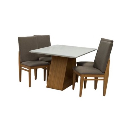 Comedor Park 4 Sillas Fabou Muebles - Envío Gratuito