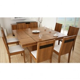 Comedor Hilef Maxi 8 Sillas-Miel - Envío Gratuito