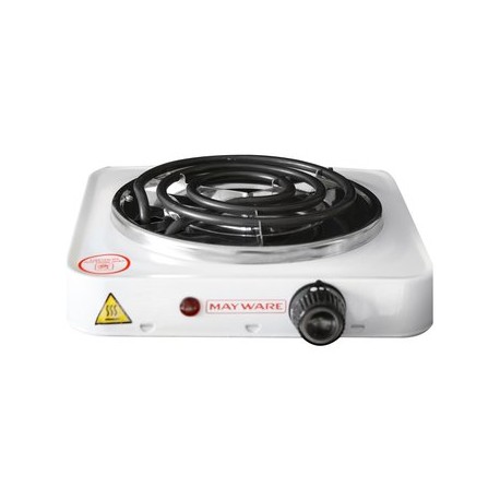 Parrilla ElÃ©ctrica MAYWARE Individual 1000 W -Blanca - Envío Gratuito