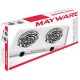 Parrilla Eléctrica Doble MAYWARE Doble HY2000A 2000 W -Blanca - Envío Gratuito