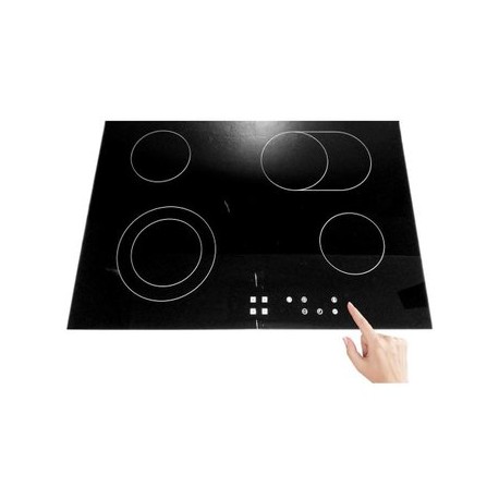 Parrilla Vitroceramica 4 Quemadores Control-touch 76cm Isla-Negro - Envío Gratuito