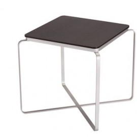 Mesa Lateral Mobilier Cross Side-Negro