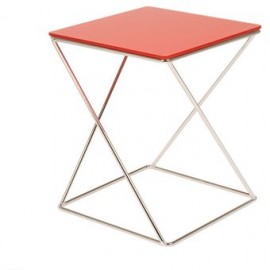 Mesa Lateral Mobilier Aurora Side-Rojo