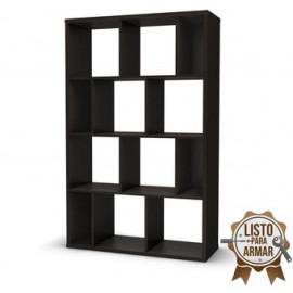 Librero CREA Muebles LC7ch Moderno-Chocolate