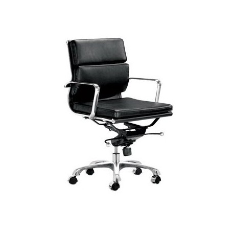 Silla De Oficina Mobilier Réplica Soft Pad Low Back-Negro - Envío Gratuito