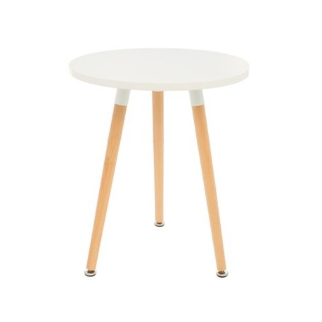 Mesa Auxiliar Mobilier Emma Side-Blanco - Envío Gratuito