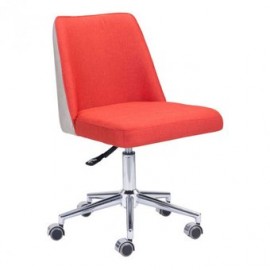 Silla de oficina marca Zuo modelo Season - naranja / 100234 - Envío Gratuito