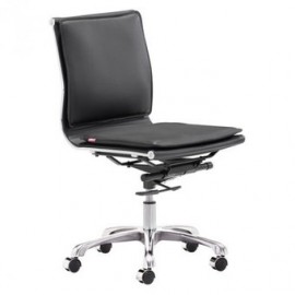 Silla de oficina marca Zuo modelo Lider Plus (sin brazos) - negra / 215218 - Envío Gratuito