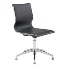 Silla de oficina marca Zuo modelo Glider (conferencia) - negra / 100377 - Envío Gratuito