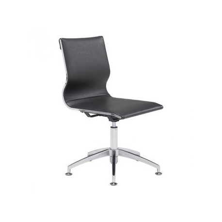 Silla de oficina marca Zuo modelo Glider (conferencia) - negra / 100377 - Envío Gratuito