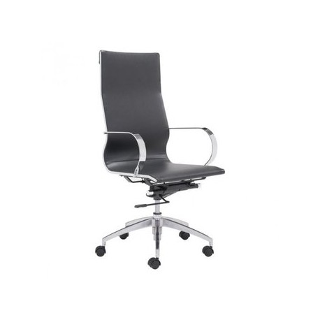 Silla de oficina marca Zuo modelo Glider - negra / 100371 - Envío Gratuito