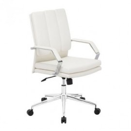 Silla de oficina marca Zuo modelo Director Pro - blanca / 205325 - Envío Gratuito