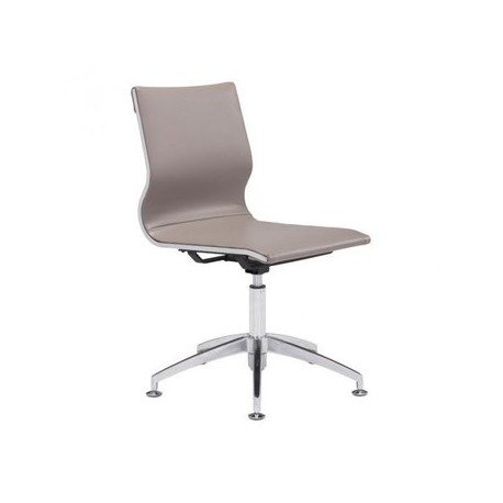 Silla de oficina marca Zuo modelo Glider (conferencia) - cafe claro / 100379 - Envío Gratuito