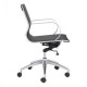 Silla de oficina marca Zuo modelo Glider espalda baja - negra , 100374 - Envío Gratuito