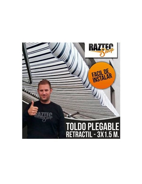 Techo Toldo Plegable Retractil Para Tienda - Envío Gratuito