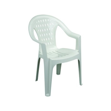 Silla Diplastica Berlin para Jardín-Blanco - Envío Gratuito