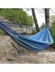 Hamaca De Camping Al Aire Libre Ocio Cuelgue Cama Viajes Camping Swing 200x150cm 2 Personas- Rayas Azules - Envío Gratuito