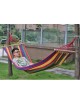 Solo Rayas De Color Al Aire Libre Colgando Hamaca Madera Lona Hamaca Columpio Portátil Hamaca Interior Ocio Camping 200 por 80cm