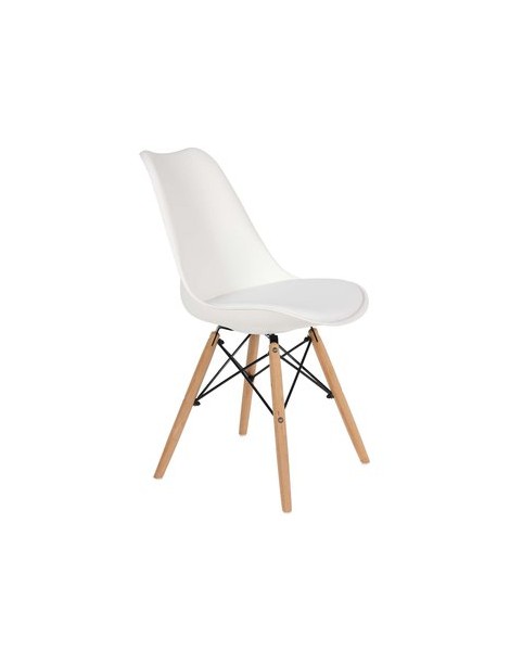 Silla Estilo Eames Color Blanca Decoración De Interiores - Envío Gratuito