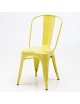 Silla Estilo Tolix Amarillo Gloss - Envío Gratuito