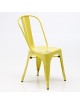 Silla Estilo Tolix Amarillo Gloss - Envío Gratuito