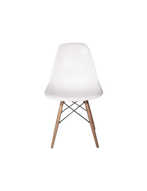 Silla de Comedor Vitrozi Replica Eames Woody-Blanca - Envío Gratuito