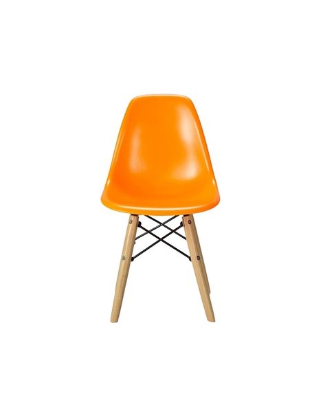 Silla Infantil Vitrozi Eames Woody Naranja - Envío Gratuito