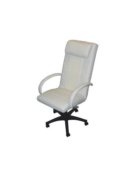 Sillon Ejecutivo para Oficina Masaje Rodillos Vibracion Calor - Blanco - Envío Gratuito