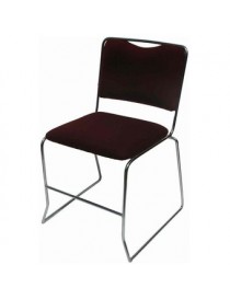 Silla Con Asiento Y Respaldo De Tela-Color Negro - Envío Gratuito