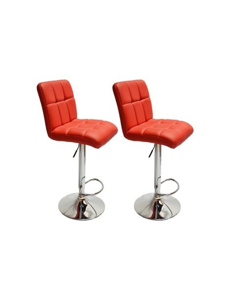 Set de 2 Bancos para Barra Portrading 335b-Rojo - Envío Gratuito