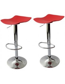 Set de 2 Bancos para Barra Portrading ParK139-Rojo