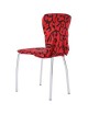 Cubierta de la Silla Spandex Stretch Washable Chair Cover-Rojo y Negro - Envío Gratuito