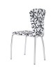 Cubierta de la Silla Spandex Stretch Washable Chair Cover-Negro y Blanco - Envío Gratuito