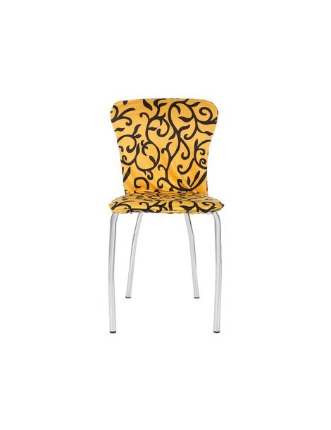 Cubierta de la Silla Spandex Stretch Washable Chair Cover-Amarillo y Negro - Envío Gratuito