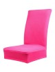 Cubierta Funda De Poliéster De Color Rosa RojamasColor Sólido De La Cubierta De Comedor Spandex Taburete Silla Funda - Envío Gra