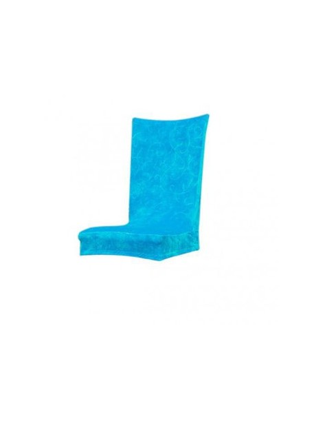 MagiDeal Tramo Corto Foral Zorro Decoración De La Tela Comedor Cubierta De La Silla Funda Azul - Envío Gratuito