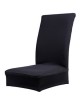 MagiDeal Color Sólido De La Cubierta De Comedor Spandex Taburete Silla Funda De Poliéster Suave Negro - Envío Gratuito